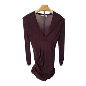 Zara Fitted Dress Plum Women's Size Small